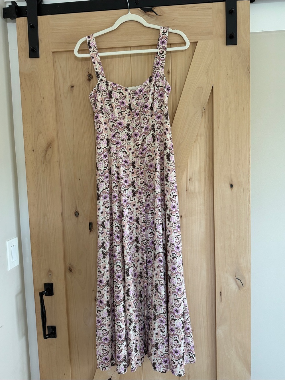 Z Supply Pink and Cream Floral Maxi Dress